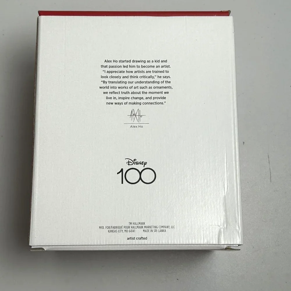 Hallmark Disney Ornaments 100 Years of Wonder Set of 4 Pixar & Princess 2023 NEW